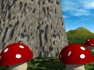 champignons rendus sous vue d'esprit 3.1